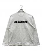 JIL SANDERジルサンダー）の古着「ロゴプリント長袖カットソー」｜ホワイト