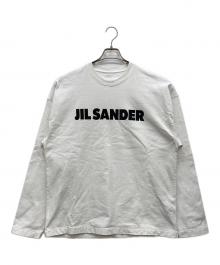 JIL SANDER（ジルサンダー）の古着「ロゴプリント長袖カットソー」｜ホワイト