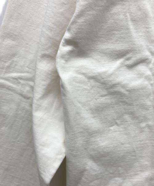 JIL SANDER（ジルサンダー）JIL SANDER (ジルサンダー) ロゴプリント長袖カットソー ホワイト サイズ:Ｌの古着・服飾アイテム