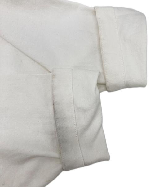 JIL SANDER（ジルサンダー）JIL SANDER (ジルサンダー) ロゴプリント長袖カットソー ホワイト サイズ:Ｌの古着・服飾アイテム