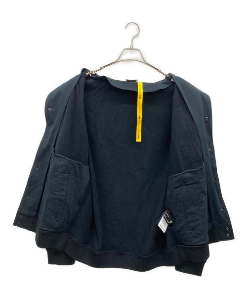 MONCLER（モンクレール）MONCLER (モンクレール) FRAGMENT (フラッグメント) バーシティフリース カーディガン ブラック サイズ:XLの古着・服飾アイテム