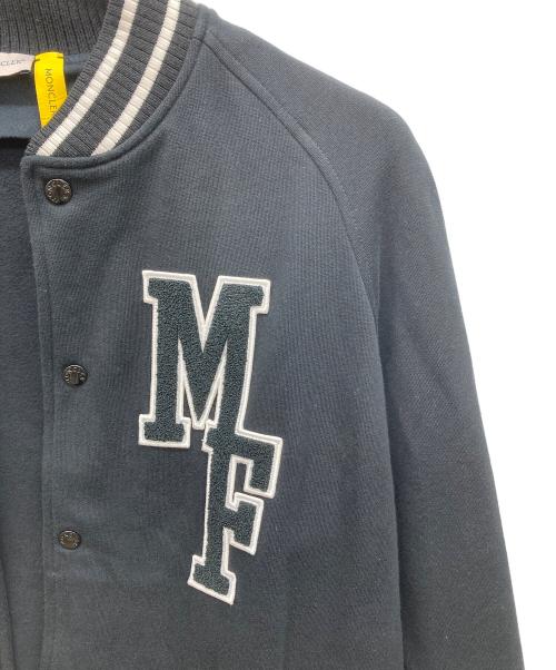 MONCLER（モンクレール）MONCLER (モンクレール) FRAGMENT (フラッグメント) バーシティフリース カーディガン ブラック サイズ:XLの古着・服飾アイテム