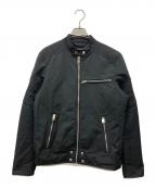 DIESELディーゼル）の古着「J-GLORYライダースジャケット」｜ブラック