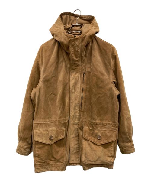 LEATHER WORKS EXCLUSIVELY BEAMS（ビームス）LEATHER WORKS EXCLUSIVELY BEAMS (ビームス) レザーコート ブラウン サイズ:40/50の古着・服飾アイテム