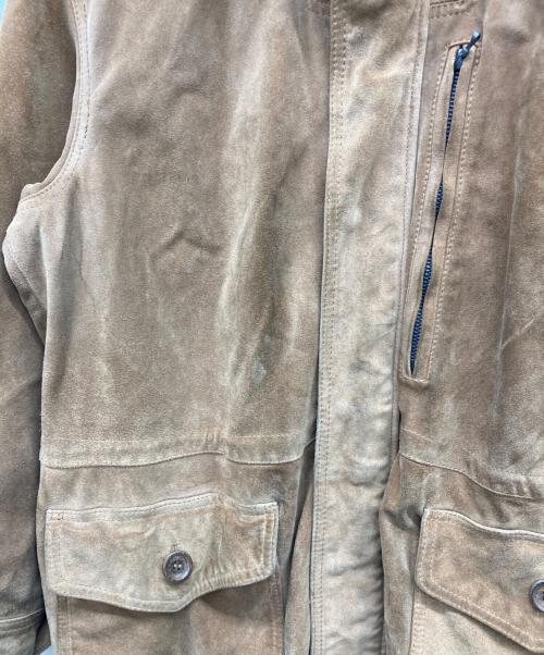 LEATHER WORKS EXCLUSIVELY BEAMS（ビームス）LEATHER WORKS EXCLUSIVELY BEAMS (ビームス) レザーコート ブラウン サイズ:40/50の古着・服飾アイテム