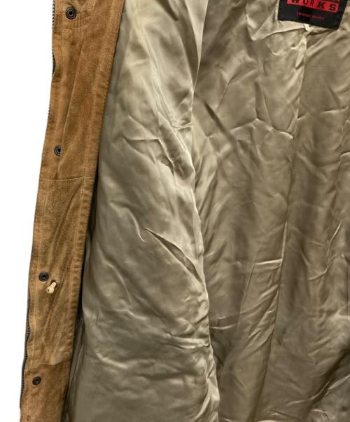 LEATHER WORKS EXCLUSIVELY BEAMS（ビームス）LEATHER WORKS EXCLUSIVELY BEAMS (ビームス) レザーコート ブラウン サイズ:40/50の古着・服飾アイテム