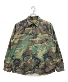 stussy（ステューシー）の古着「ウッドランドカモシャツ」｜オリーブ