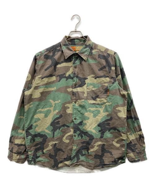 stussy（ステューシー）stussy (ステューシー) ウッドランドカモシャツ オリーブ サイズ:Ｌの古着・服飾アイテム