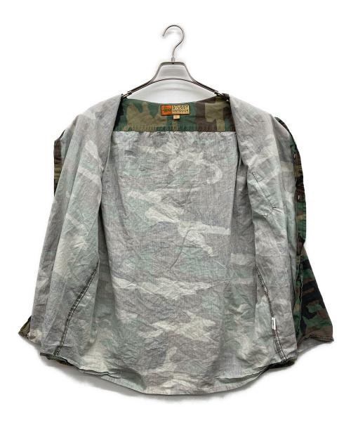 stussy（ステューシー）stussy (ステューシー) ウッドランドカモシャツ オリーブ サイズ:Ｌの古着・服飾アイテム