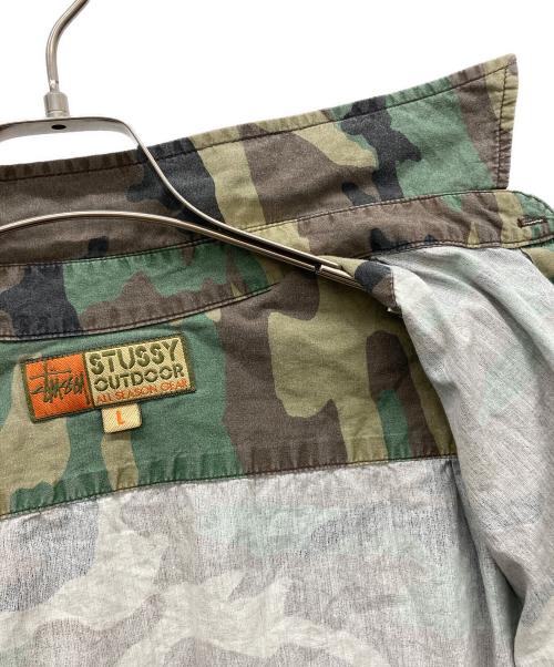 stussy（ステューシー）stussy (ステューシー) ウッドランドカモシャツ オリーブ サイズ:Ｌの古着・服飾アイテム