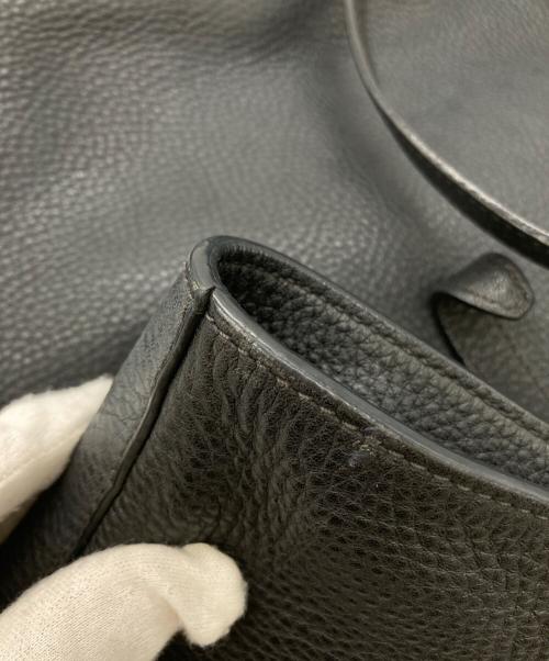MIU MIU（ミュウミュウ）MIU MIU (ミュウミュウ) レザートートバッグ ヴィッテロダイノ ブラックの古着・服飾アイテム