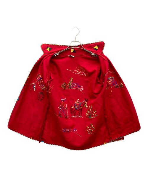LOPEZ（ロペス）LOPEZ (ロペス) メキシカンウールジャケット レッド サイズ:不明の古着・服飾アイテム