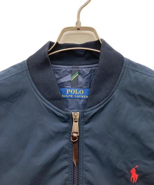 POLO RALPH LAUREN（ポロ・ラルフローレン）POLO RALPH LAUREN (ポロ・ラルフローレン) ボンバージャケット ネイビー サイズ:M 175/96Aの古着・服飾アイテム