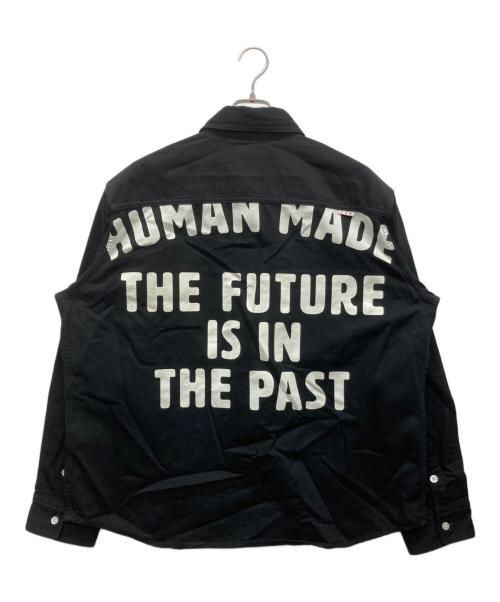 HUMAN MADE（ヒューマンメイド）HUMAN MADE (ヒューマンメイド) Oversized Shirt ブラック サイズ:Lの古着・服飾アイテム