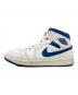 NIKE (ナイキ) AIR JORDAN1 MID SE ホワイト×ブルー サイズ:US10：7000円
