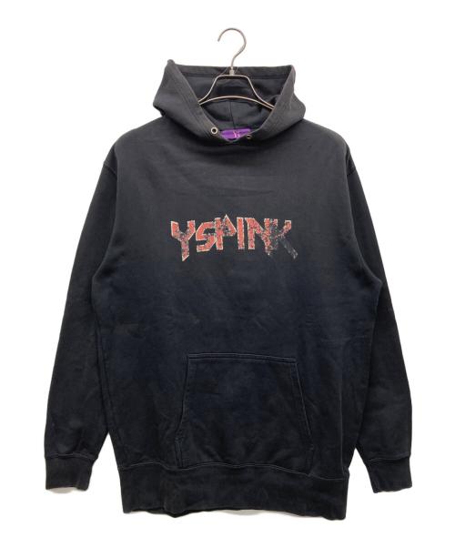 Y's（ワイズ）Y's (ワイズ) プリントパーカー ブラック サイズ:2の古着・服飾アイテム