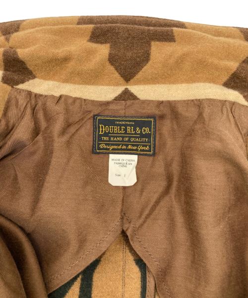 RRL（ダブルアールエル）RRL (ダブルアールエル) ネイティヴ柄ロングPコート ブラウン サイズ:Mの古着・服飾アイテム