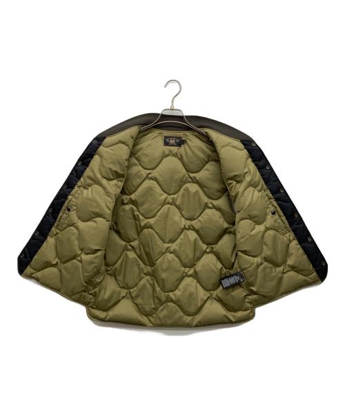 RRL（ダブルアールエル）RRL (ダブルアールエル) ヘビーナイロンツイルフライトダウンベスト ブラック サイズ:Lの古着・服飾アイテム