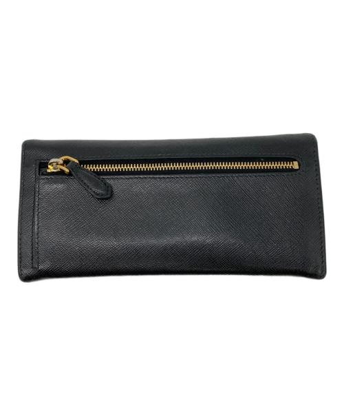 PRADA（プラダ）PRADA (プラダ) リボン長財布 SAFFIANO FIOCCO ブラックの古着・服飾アイテム