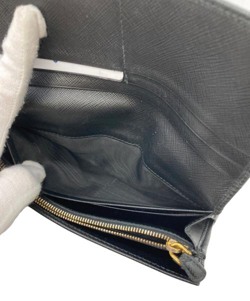 PRADA（プラダ）PRADA (プラダ) リボン長財布 SAFFIANO FIOCCO ブラックの古着・服飾アイテム