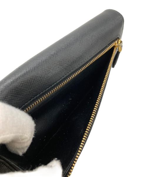 PRADA（プラダ）PRADA (プラダ) リボン長財布 SAFFIANO FIOCCO ブラックの古着・服飾アイテム