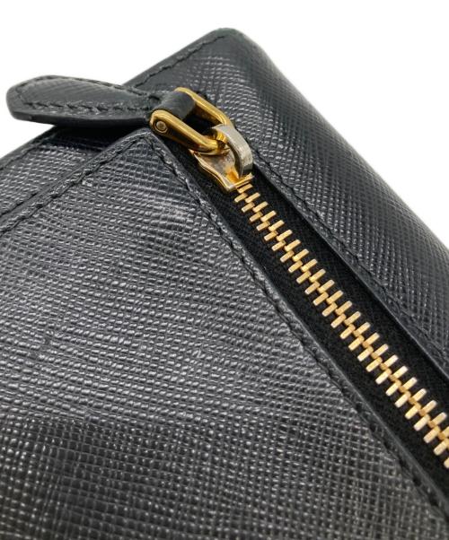 PRADA（プラダ）PRADA (プラダ) リボン長財布 SAFFIANO FIOCCO ブラックの古着・服飾アイテム