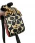 中古・古着 COACH (コーチ) ショルダーバッグ Disney Mickey × Keith Haring Serena Satche レッド×ブラック：18000円