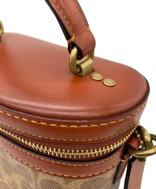 COACH（コーチ）COACH (コーチ) トレイルバック シグネチャー ブラウンの古着・服飾アイテム