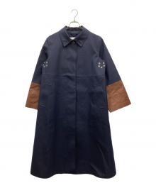 MACKINTOSH（マッキントッシュ）の古着「ゴム引きコート」｜ネイビー