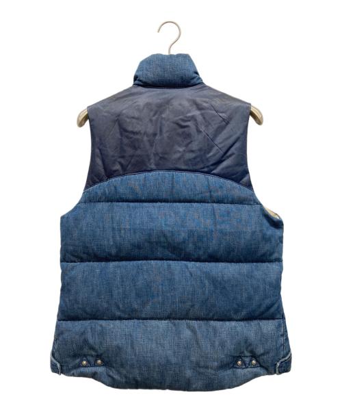 REMI RELIEF（レミレリーフ）REMI RELIEF (レミレリーフ) デニムダウンベスト インディゴ サイズ:Lの古着・服飾アイテム