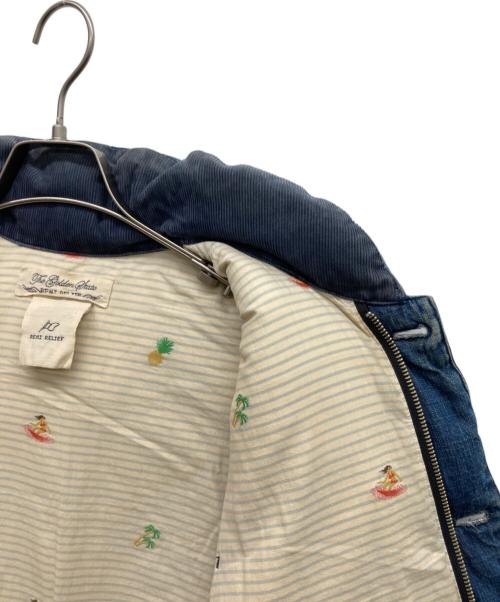 REMI RELIEF（レミレリーフ）REMI RELIEF (レミレリーフ) デニムダウンベスト インディゴ サイズ:Lの古着・服飾アイテム