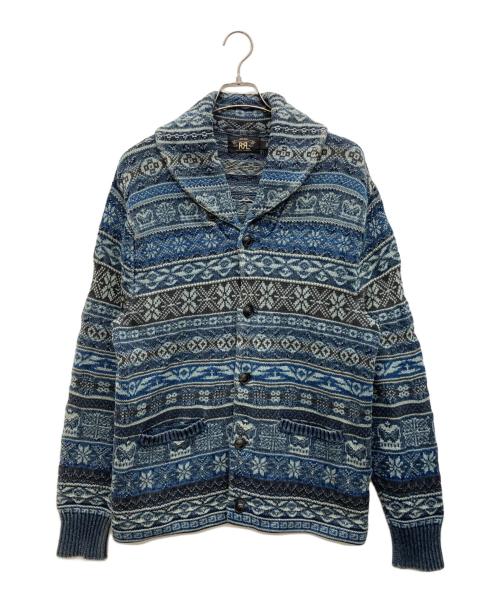 RRL（ダブルアールエル）RRL (ダブルアールエル) ショールカラーカーディガン ネイビー サイズ:L 180/100Aの古着・服飾アイテム