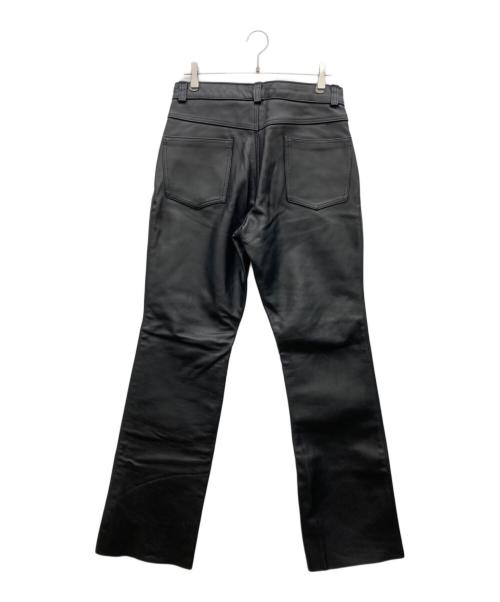 Schott（ショット）Schott (ショット) レザーフレアパンツ バイカータグ ブラック サイズ:34の古着・服飾アイテム
