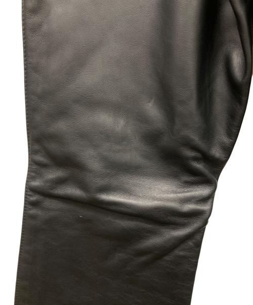 Schott（ショット）Schott (ショット) レザーフレアパンツ バイカータグ ブラック サイズ:34の古着・服飾アイテム