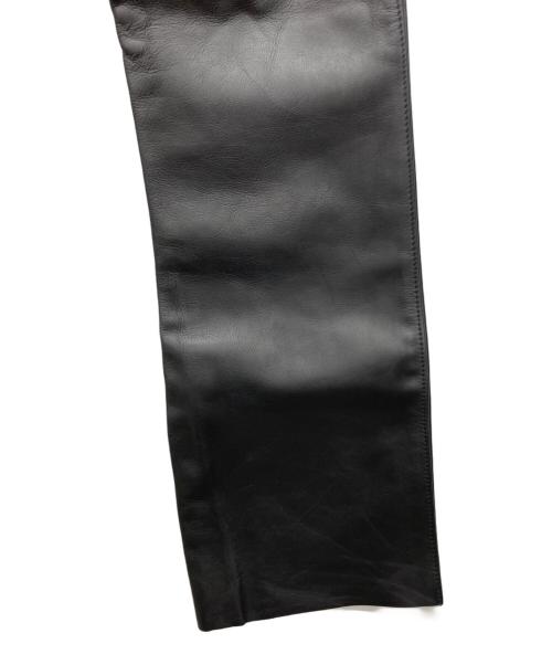 Schott（ショット）Schott (ショット) レザーフレアパンツ バイカータグ ブラック サイズ:34の古着・服飾アイテム