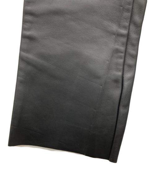 Schott（ショット）Schott (ショット) レザーフレアパンツ バイカータグ ブラック サイズ:34の古着・服飾アイテム