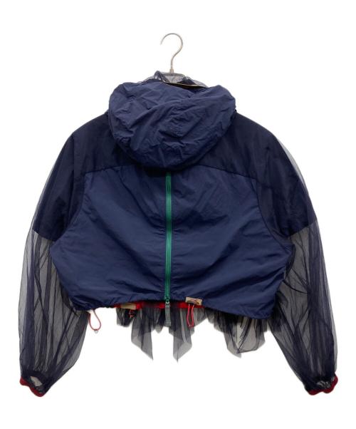 KOLOR（カラー）KOLOR (カラー) ナイロン×チュール ドッキングジャケット ネイビー サイズ:2の古着・服飾アイテム