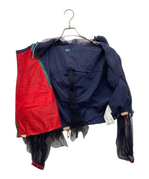 KOLOR（カラー）KOLOR (カラー) ナイロン×チュール ドッキングジャケット ネイビー サイズ:2の古着・服飾アイテム