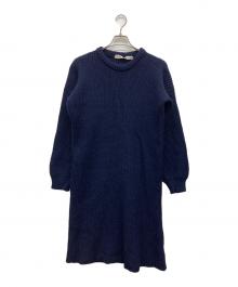 COMME des GARCONS（コムデギャルソン）の古着「80s ニットワンピース」｜ネイビー