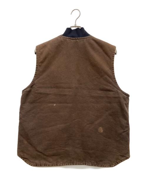 CarHartt（カーハート）CarHartt (カーハート) ダック地ベスト ブラウン サイズ:Large Regulerの古着・服飾アイテム