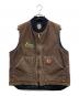 CarHartt（カーハート）の古着「ダック地ベスト」｜ブラウン
