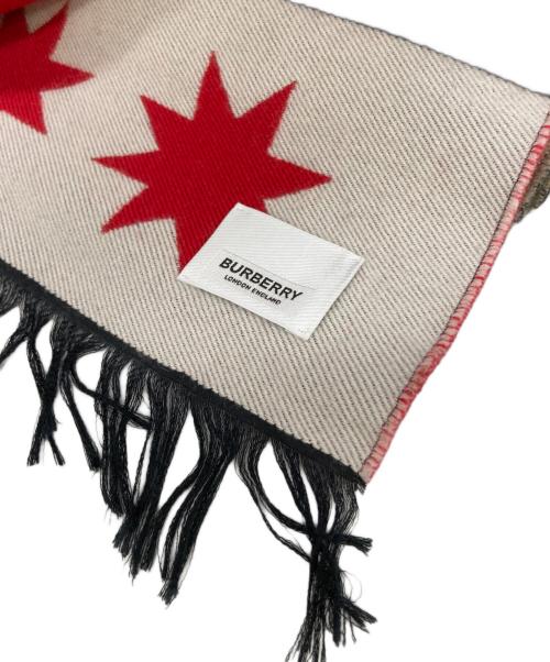 BURBERRY（バーバリー）BURBERRY (バーバリー) フットボールマフラー ブラック サイズ:188×33cmの古着・服飾アイテム