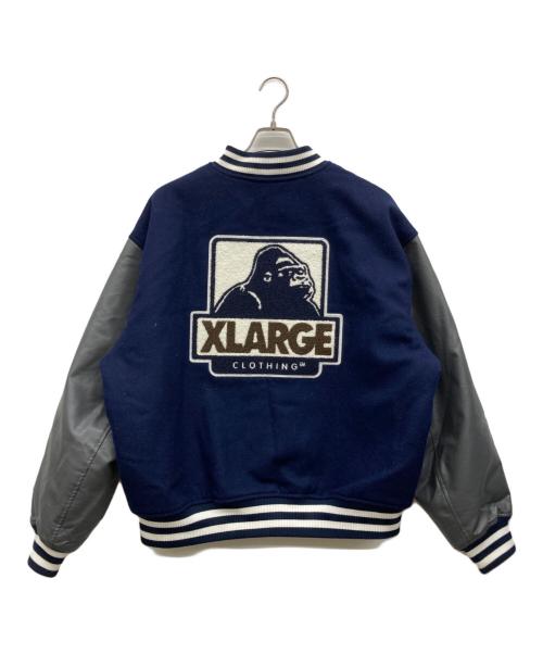 X-LARGE（エクストララージ）X-LARGE (エクストララージ) OG VARSITY JACKET ネイビー サイズ:Lの古着・服飾アイテム