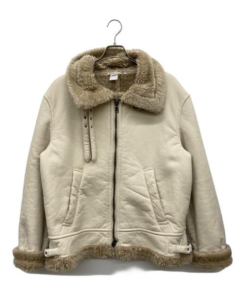ARMANI EXCHANGE（アルマーニ エクスチェンジ）ARMANI EXCHANGE (アルマーニ エクスチェンジ) ムートンジャケット アイボリー サイズ:Mの古着・服飾アイテム
