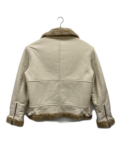 ARMANI EXCHANGE（アルマーニ エクスチェンジ）ARMANI EXCHANGE (アルマーニ エクスチェンジ) ムートンジャケット アイボリー サイズ:Mの古着・服飾アイテム