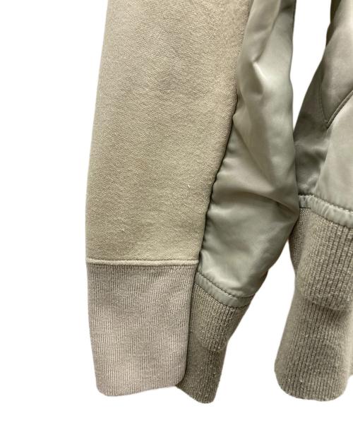 sacai（サカイ）sacai (サカイ) Sponge Sweat x Nylon Twill Hoodie カーキ サイズ:2の古着・服飾アイテム