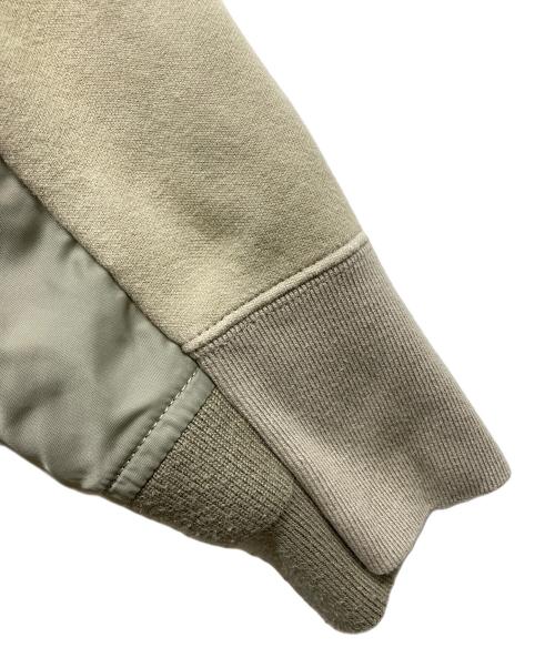 sacai（サカイ）sacai (サカイ) Sponge Sweat x Nylon Twill Hoodie カーキ サイズ:2の古着・服飾アイテム