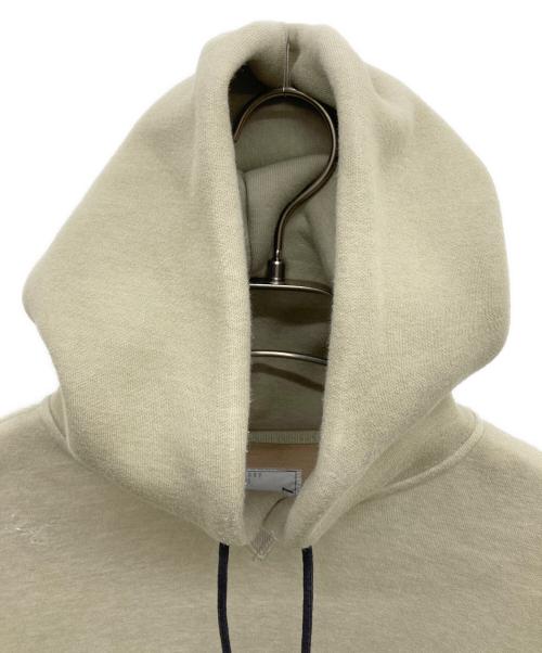sacai（サカイ）sacai (サカイ) Sponge Sweat x Nylon Twill Hoodie カーキ サイズ:2の古着・服飾アイテム