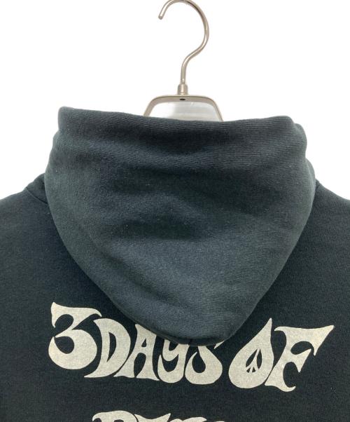 JERZEES（ジャージーズ）JERZEES (ジャージーズ) プリントパーカー  80-90s woodstock festival ブラック サイズ:Mの古着・服飾アイテム
