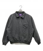 THE NORTHFACE PURPLELABELザ・ノースフェイス パープルレーベル）の古着「Garment Dyed Field Half Zip Sweatshirts」｜グレー